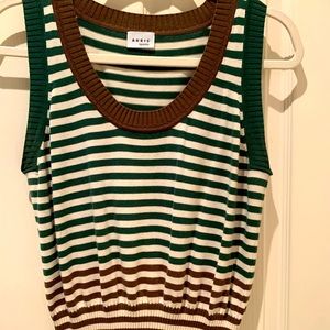 Ladies striped vest
